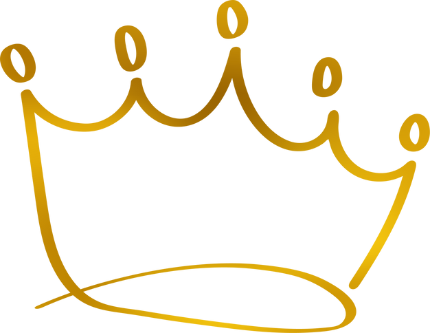 Gold Gradient Crown Contour
